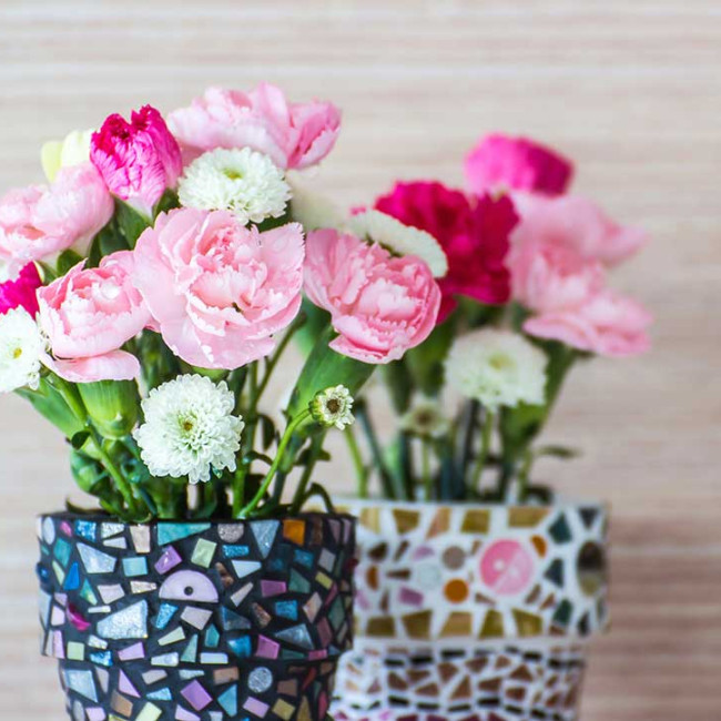 Girls’ Night: Mosaic Flower Pot