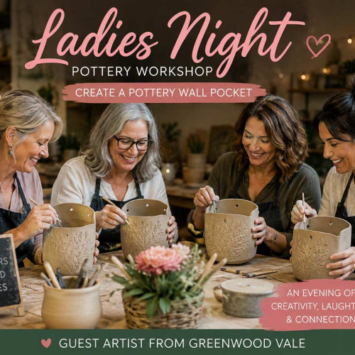 Ladies Night Pottery Wall Pocket Workshop